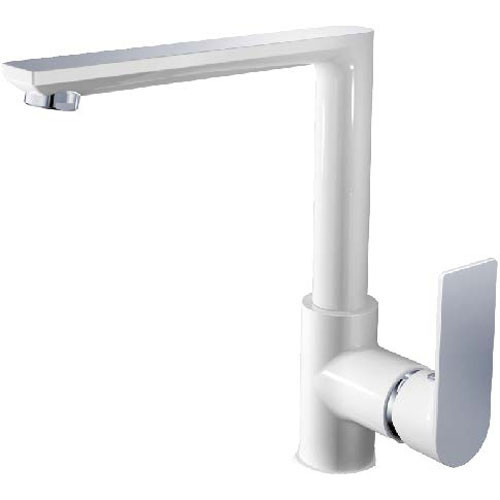 Смеситель для кухни HAIBA 70505-8 белый/хром