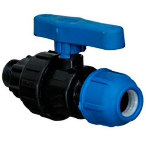 Кран ПНД 25х3/4 (наружная резьба)