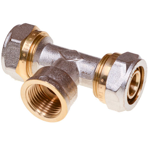 Тройник металлопласт 20-1/2-20 внутренняя резьба