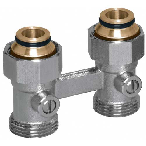 Блок-кран двухтрубный  прямой MEIBES