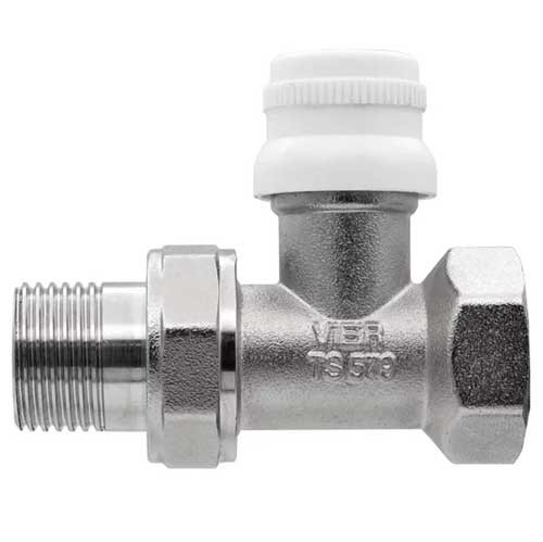 Кран для радиатора 1/2 прямой нижний Vieir