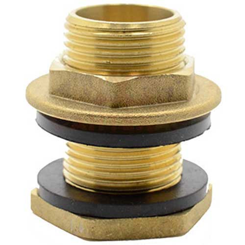 Врезка с уплотнительной гайкой для резервуаров 3/4 наружная резьба 