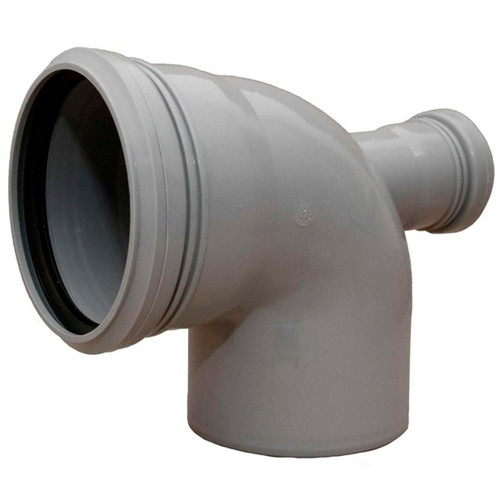 Уголок (отвод) 110*90 с вых. 50 тыл внутренней канализации