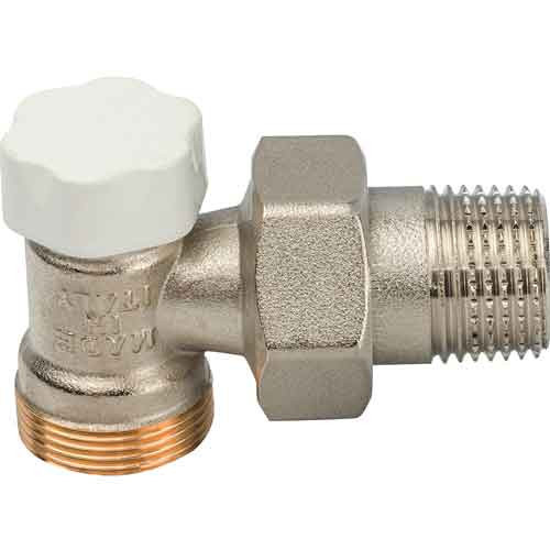 Кран для радиатора 1/2 угловой нижний (Millennium)