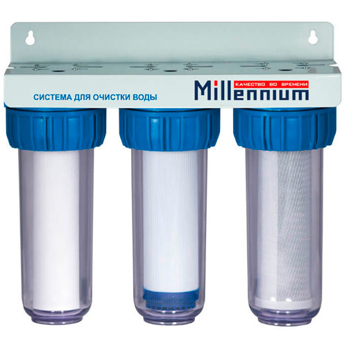 Фильтр тонкой очистки 3 ступенчатый с картриджем 1/2