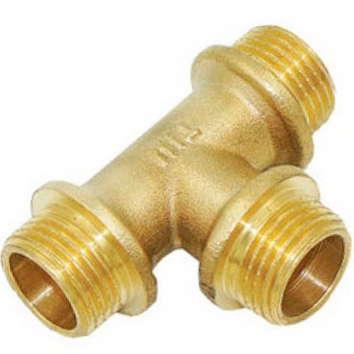 Тройник 3/4 наружная резьба латунь