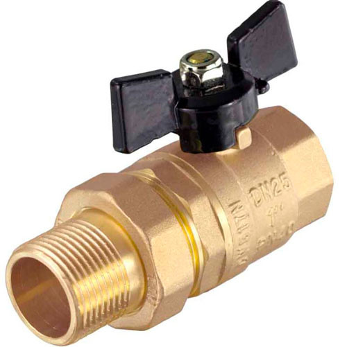 Кран шаровой с американкой 1/2 бабочка (Millennium)