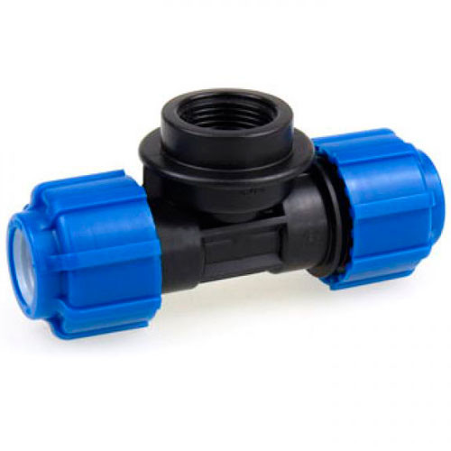 Тройник ПНД 25х1/2х25 (внутренняя резьба)