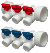 Коллекторы полипропиленовые с кранами